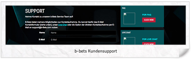 b-bets Kundensupport