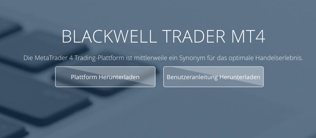 Der Broker setzt auf den MetaTrader 4