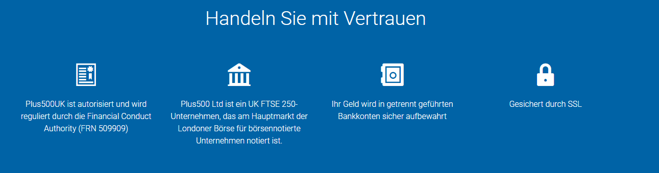 Plus500 setzt bei den Kundengeldern auf Sicherheit