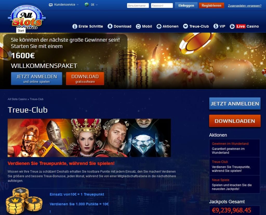 Screenshot All Slots Casino Bonusclub