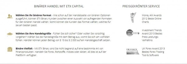 ETX Capital auf einen Blick