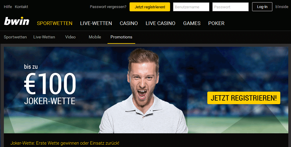 bwin Einzahlungsbonus