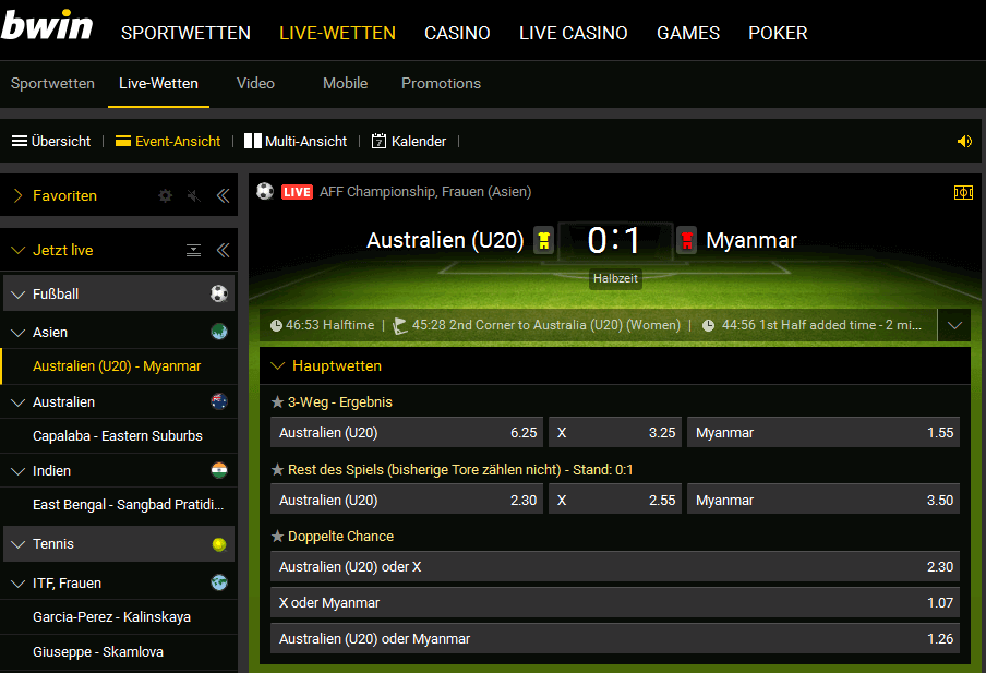 bwin Spiele Sport Wetten 